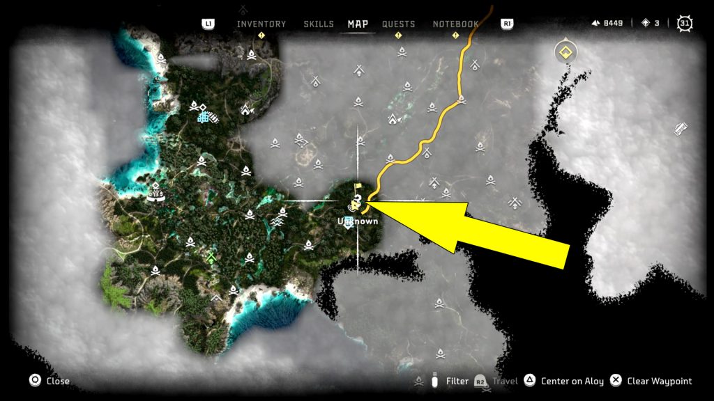 Horizon Forbidden West Raintrace Black Box Location