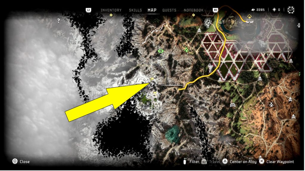 Horizon Forbidden West Whitewatch Peaks Black Box Location