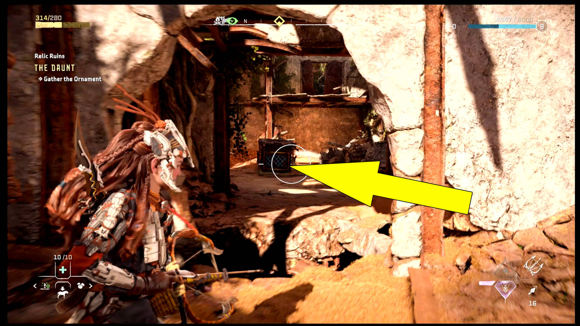 Horizon Forbidden West Daunt Relic Ruins Ornament Location