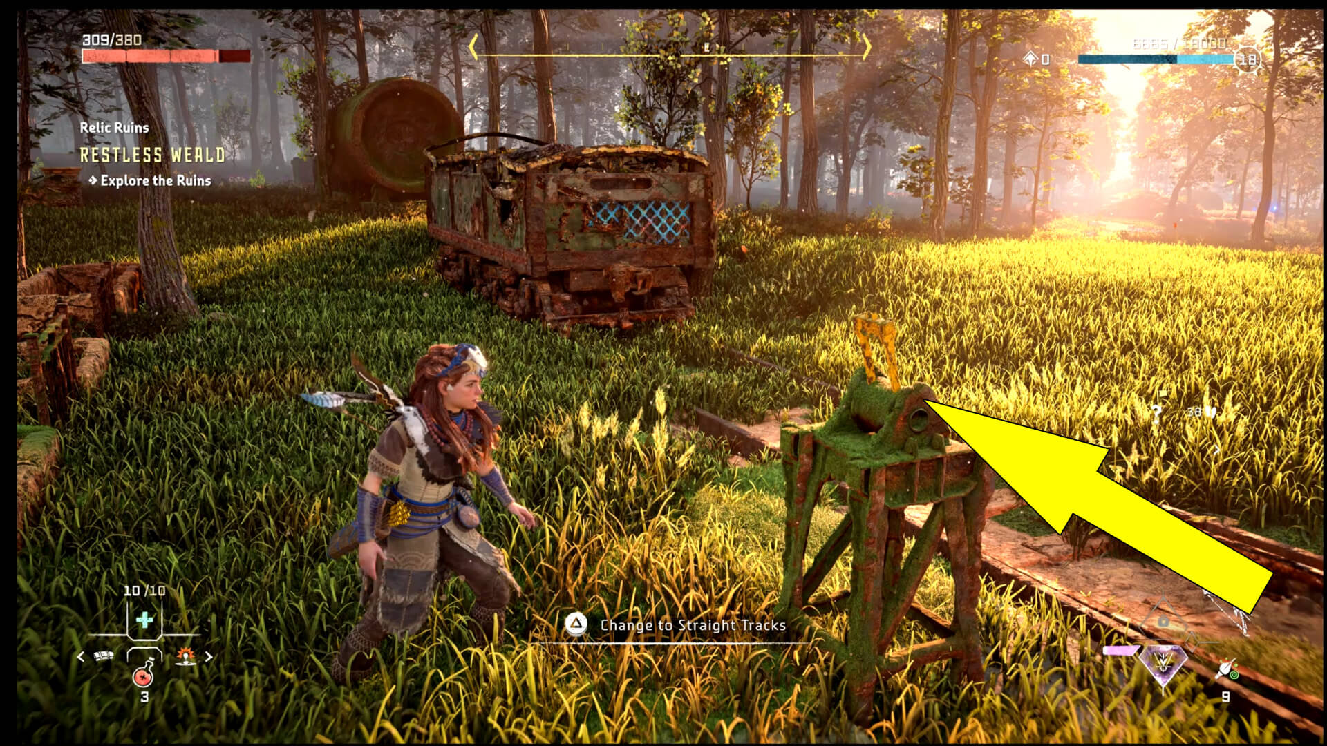 Horizon Forbidden West Restless Weald Relic Ruins Ornament Location