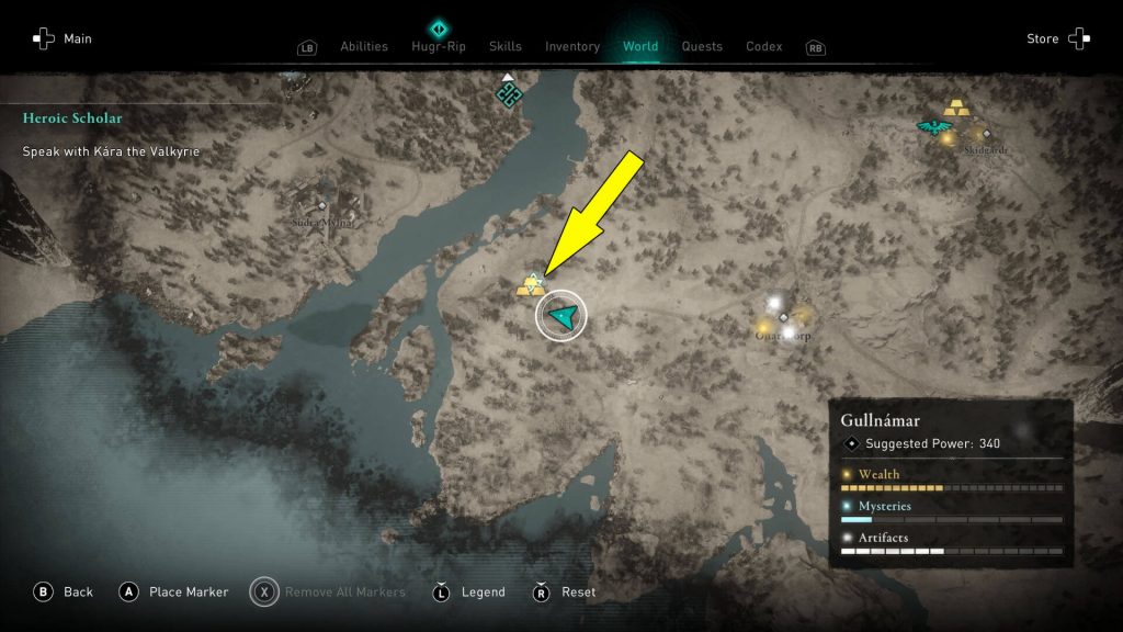 Assassins Creed Valhalla Liv's Beloved Bo Mystery Location Map