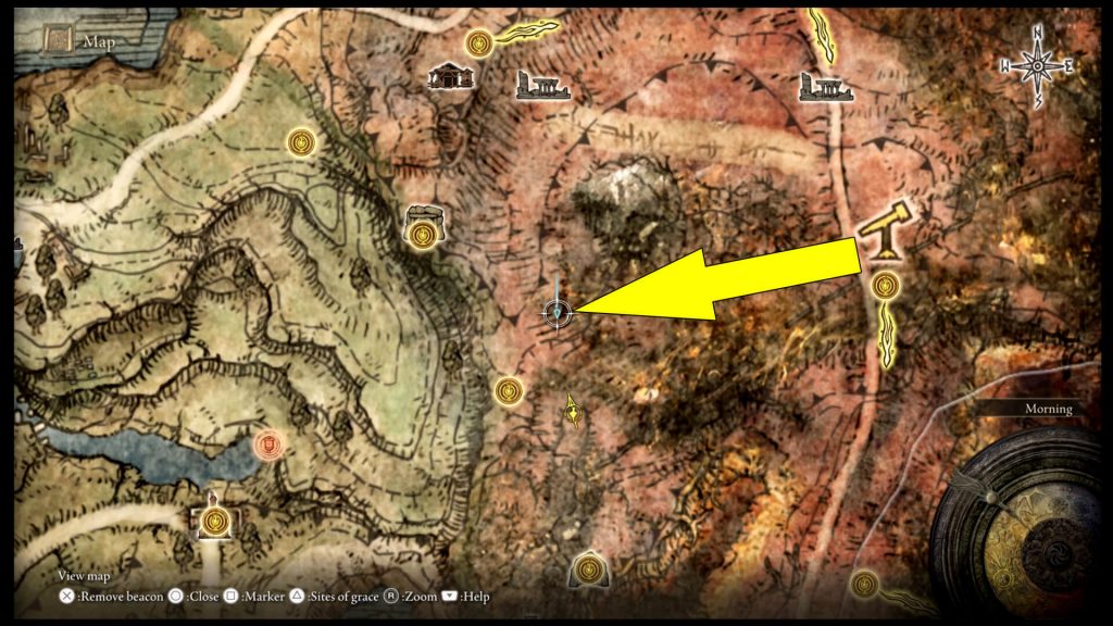 Elden Ring Fort Gael North Ghost Footprints Location