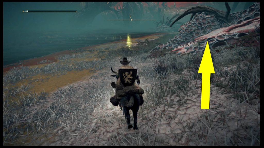 Elden Ring Aeonia Yellow Glowing Footprints
