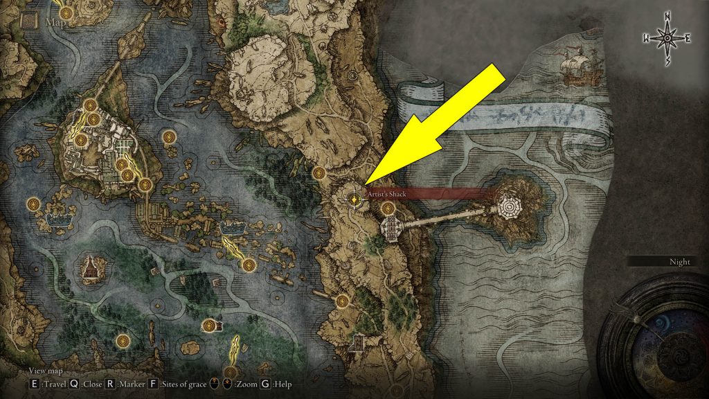 Elden Ring Artist's Shack Where To Find Resurrection Painting