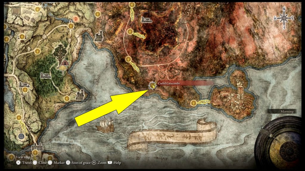 Elden Ring Caelid Catacombs Location Guide