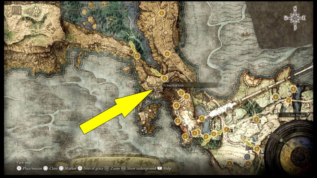 Elden Ring Church Of Irith Location Guide