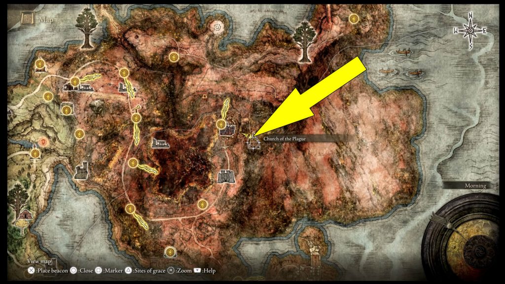 Elden Ring Church Of The Plague Location