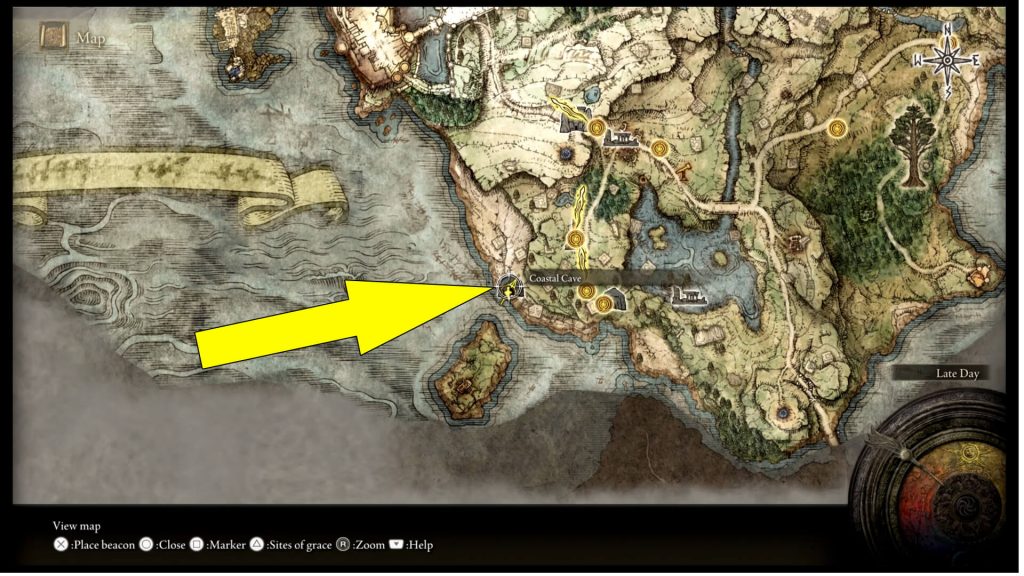 Elden Ring Coastal Cave Location Guide