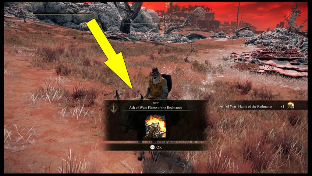 Elden Ring Flame Of Redmanes Ash Of War Location