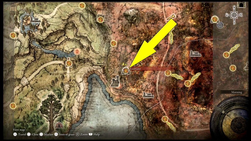 Elden Ring Gaol Cave Location Guide
