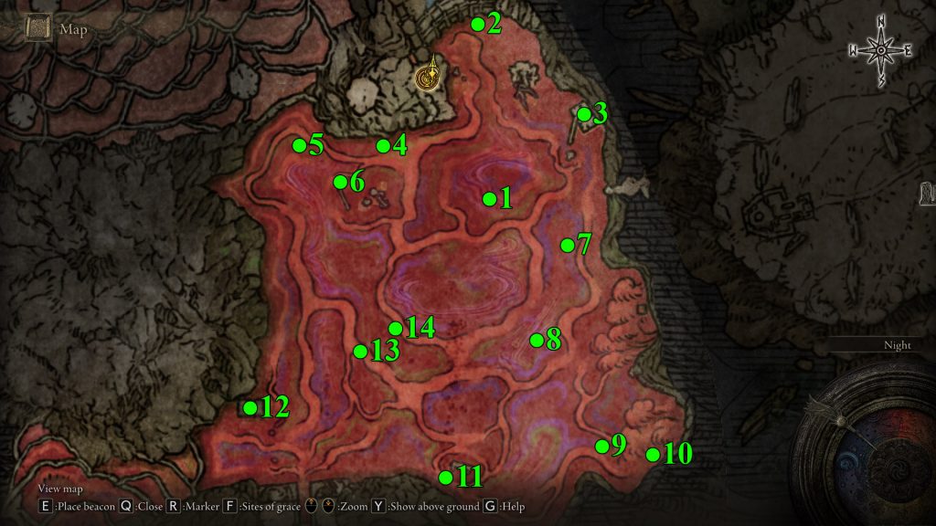 Where To Find All Items In Elden Ring Lake of Rot
