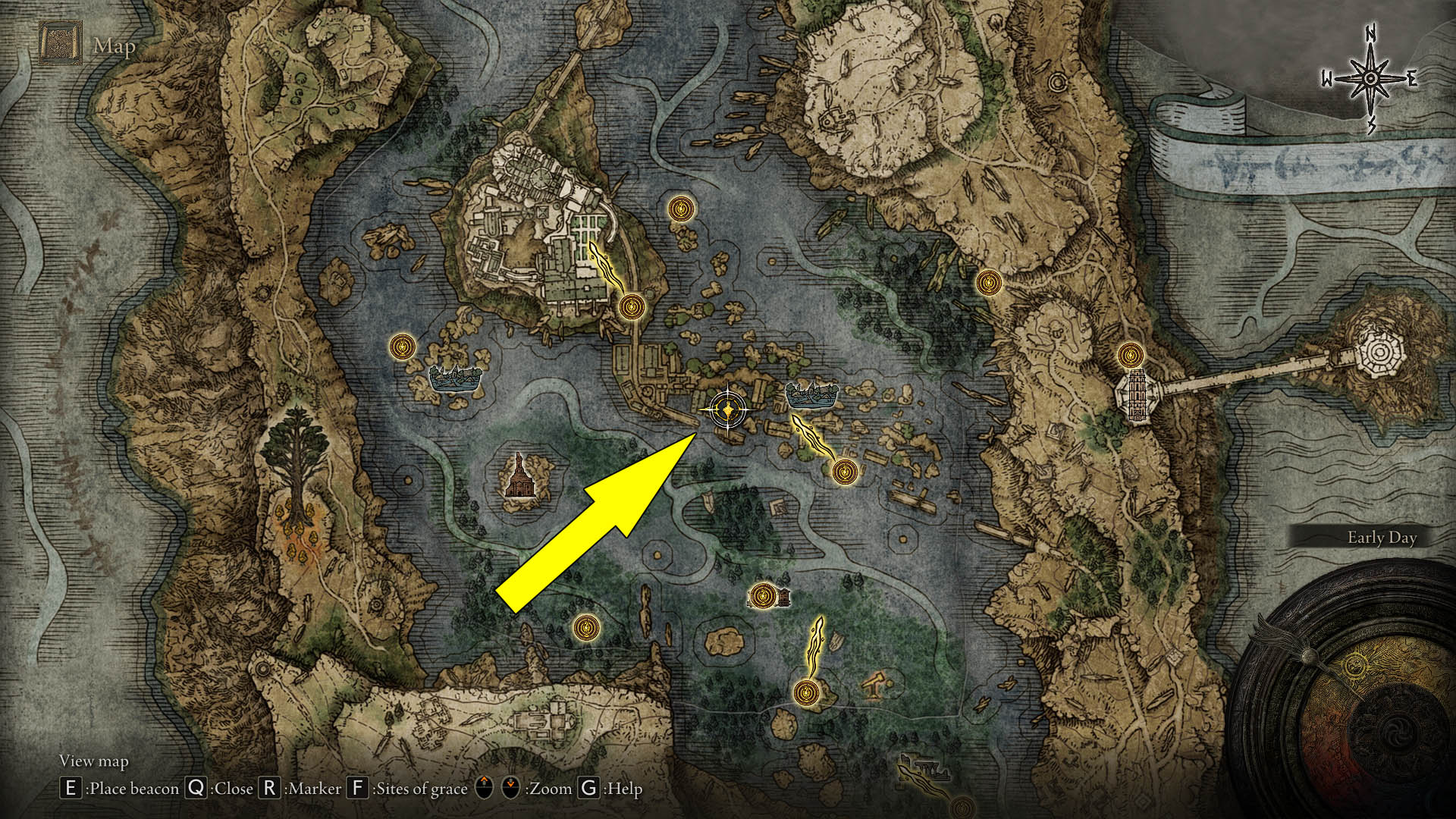 Liurnia Of The Lakes Boss Map