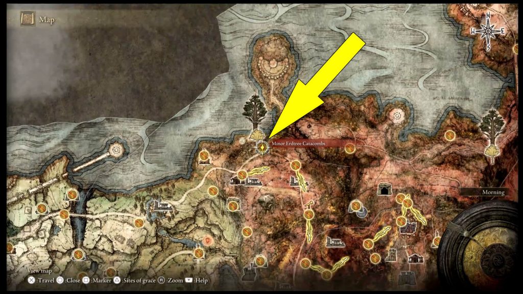Elden Ring Minor Erdtree Catacombs Location Guide