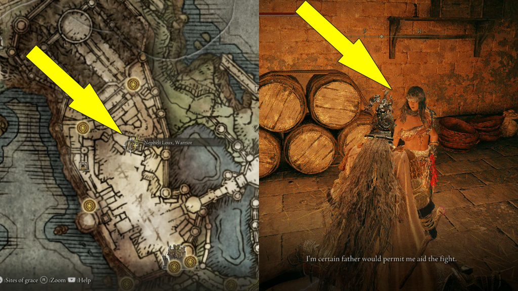 Elden Ring Nepheli Loux First Location Castle Stormveil