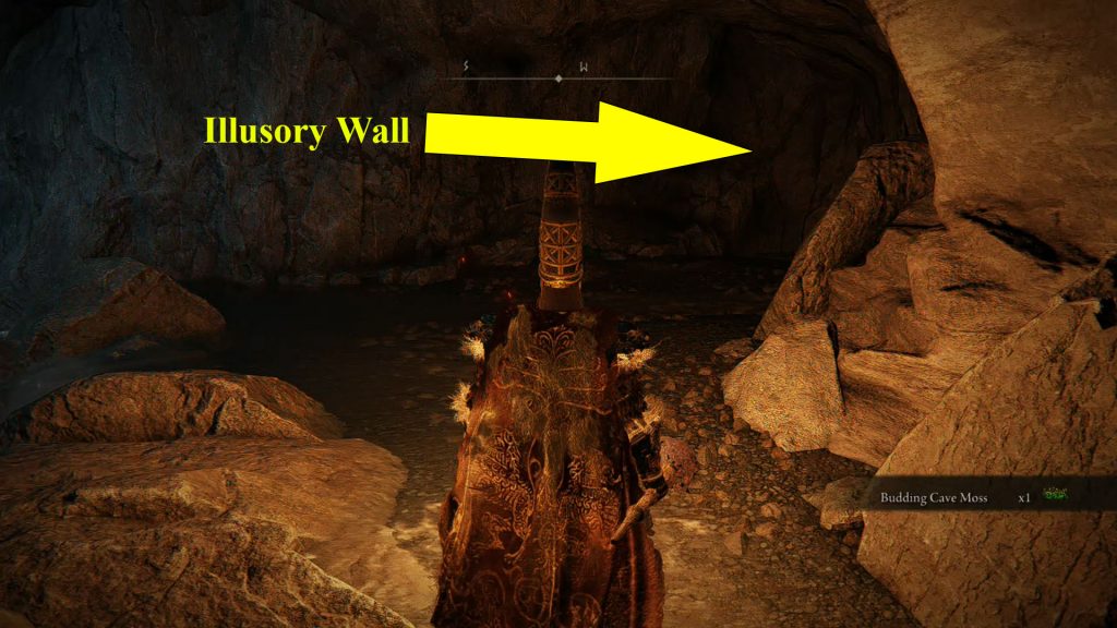 Elden Ring Sage's Cave Location Illusory Wall