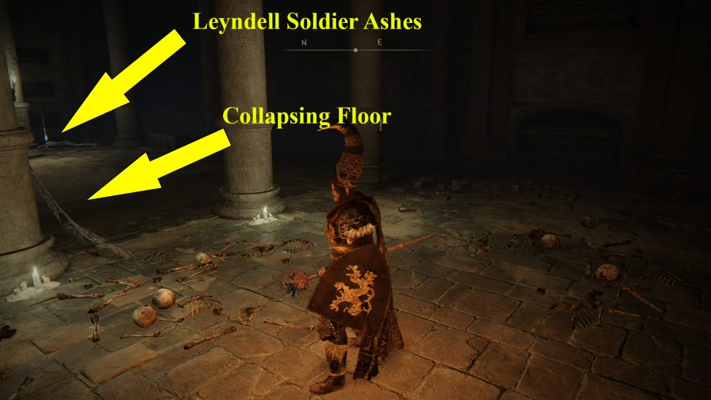 Elden Ring Sainted Hero's Grave Location Collapsing Floor Leyndell Soldier Ashes