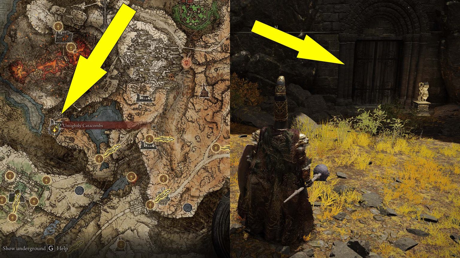 Unsightly Catacombs Location - Elden Ring Wiki Guide