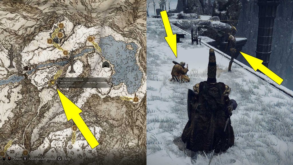 elden ring brother corhyn quest location goldmask mountaintops of the giants - GameClubz
