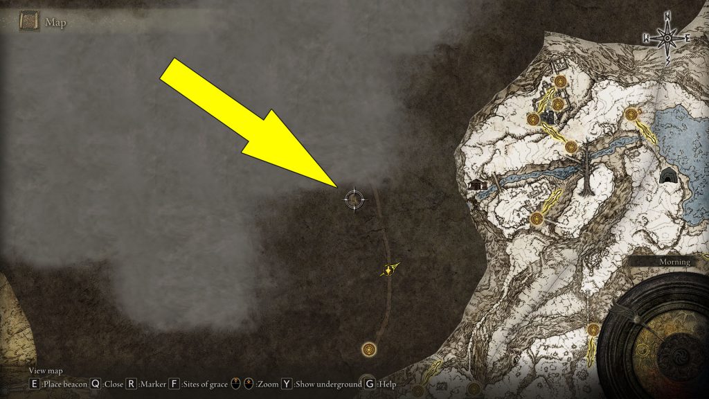 Elden Ring Consecrated Snowfield Map Fragment Location