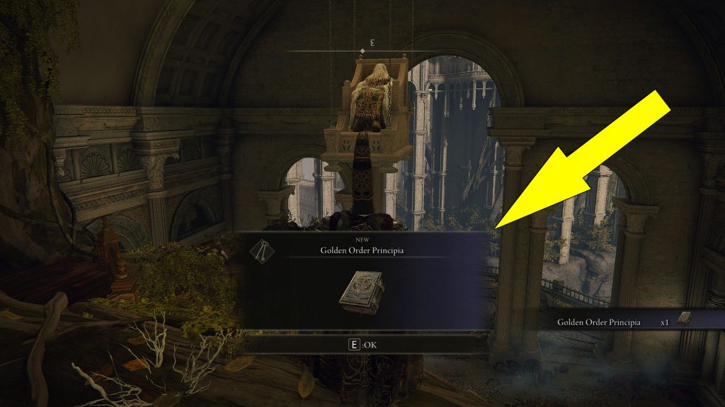 Elden Ring Golden Order Principia Location