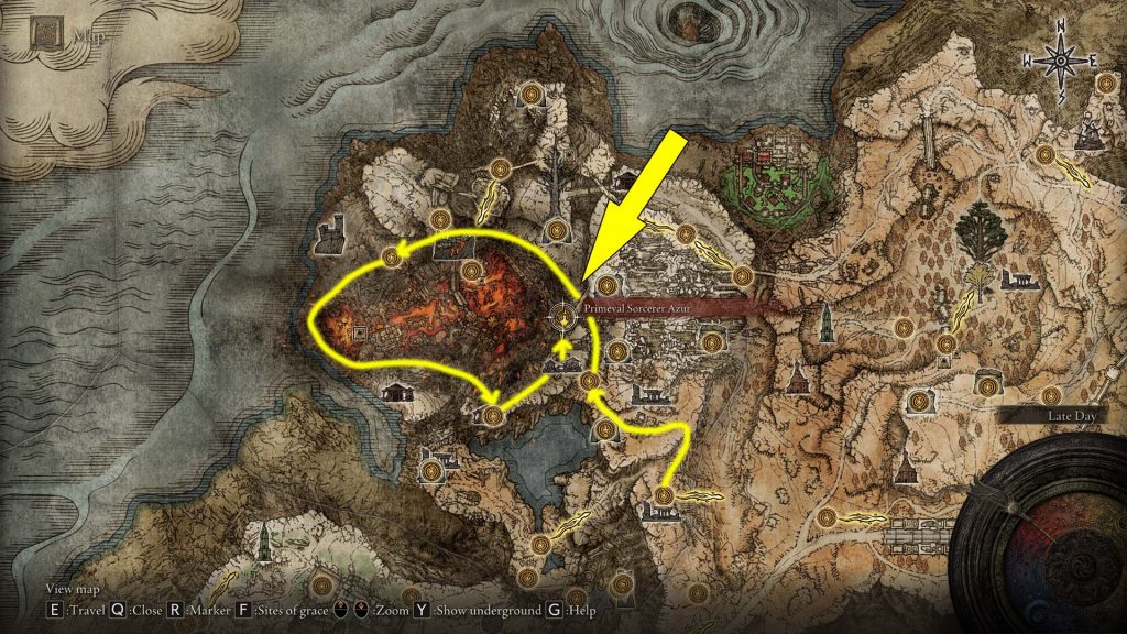 elden ring sorceress sellen quest location primeval sorcerer azur - GameClubz
