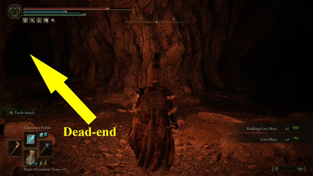 Elden Ring Spiritcaller's Cave Location Dead End