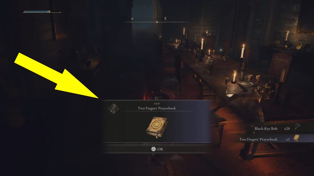 Elden Ring Two Fingers' Prayerbook Location