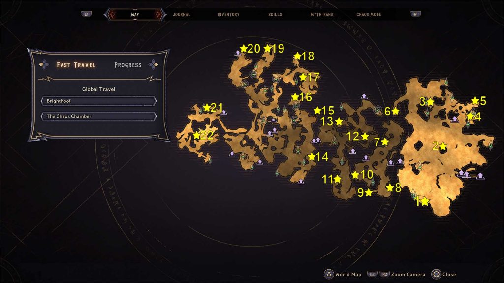 Tiny Tina's Wonderlands Overworld Lucky Dice Map Locations