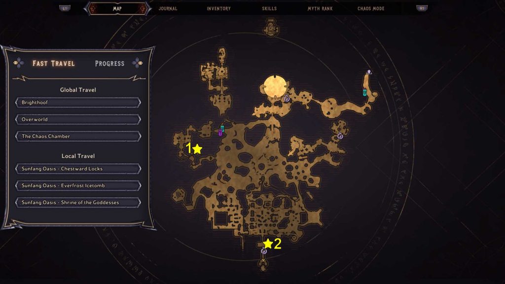 Tiny Tina’s Wonderlands Sunfang Oasis Lost Marbles Map Locations