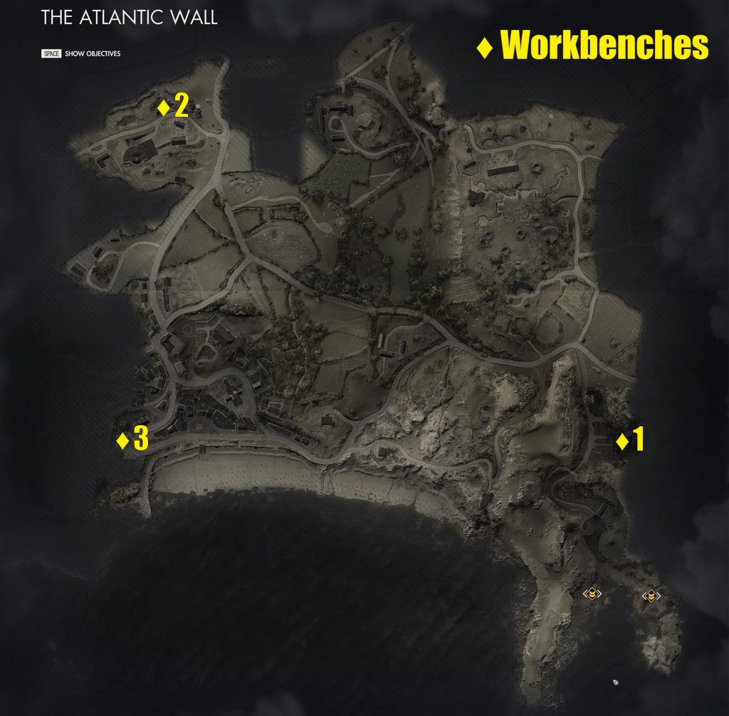 Sniper Elite 5 Atlantic Wall Stone Eagles Locations Map