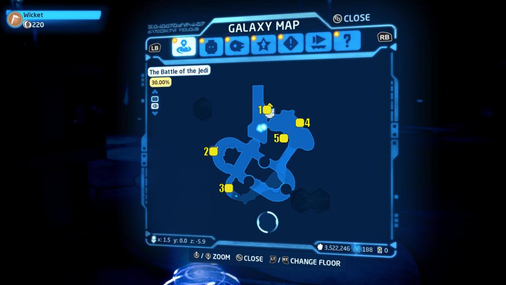 Lego Star Wars Skywalker Saga Battle Of The Jedi Minikits Locations Map