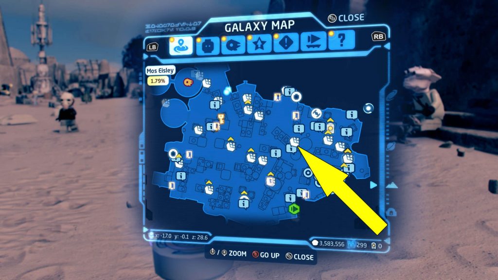 Lego Star Wars Skywalker Saga Imperial Checkpoint Puzzle Location Map