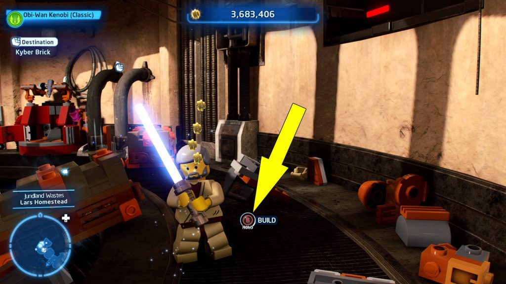 Lego Star Wars Skywalker Saga Luke's Workshop Puzzle Solution