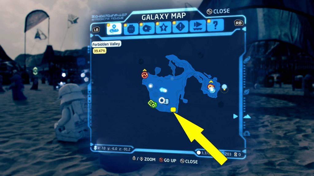 Lego Star Wars Skywalker Saga Pasaana Pantomime Puzzle Location Map
