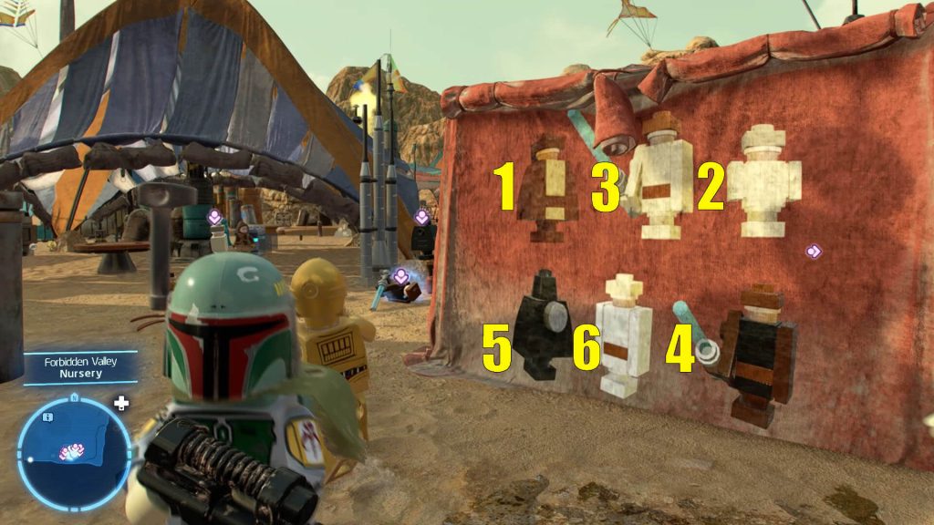 Lego Star Wars Skywalker Saga Pasaana Pantomime Puzzle Solution