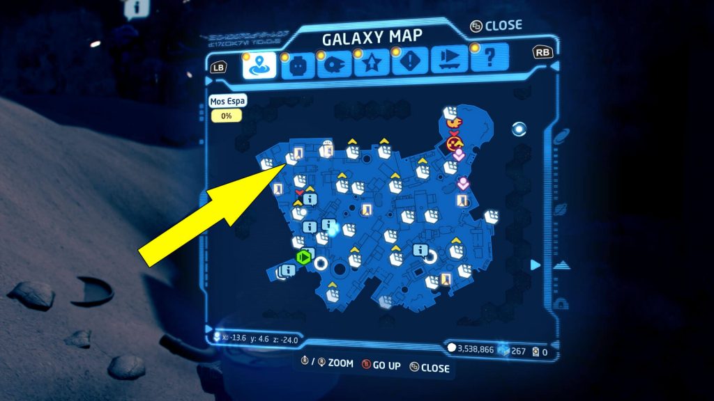 Lego Star Wars Skywalker Saga Slave Quarters Water Location Map