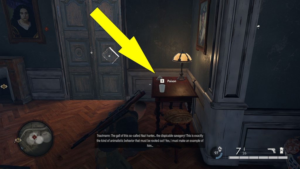 How To Kill Jaan Trautmann With Poison In Mission 6: Liberation