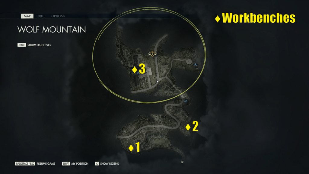 Where To Find The Wolf Mountain Workbenches In Sniper Elite 5
