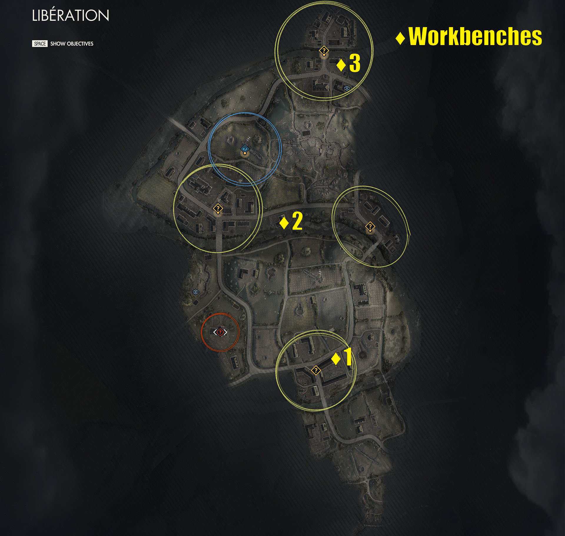 Libération Workbench Locations Sniper Elite 5