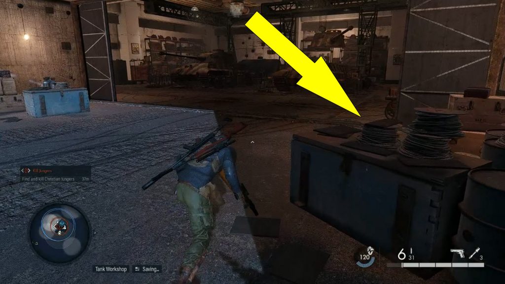 How To Kill Christian Jungers With A V2 In Mission 7 Tank Workshop