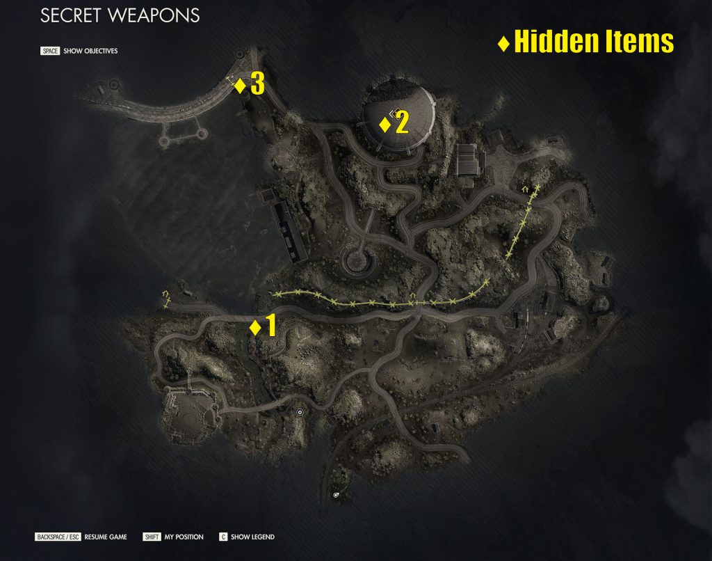 Where To Find The Secret Weapons Hidden Items In Sniper Elite 5