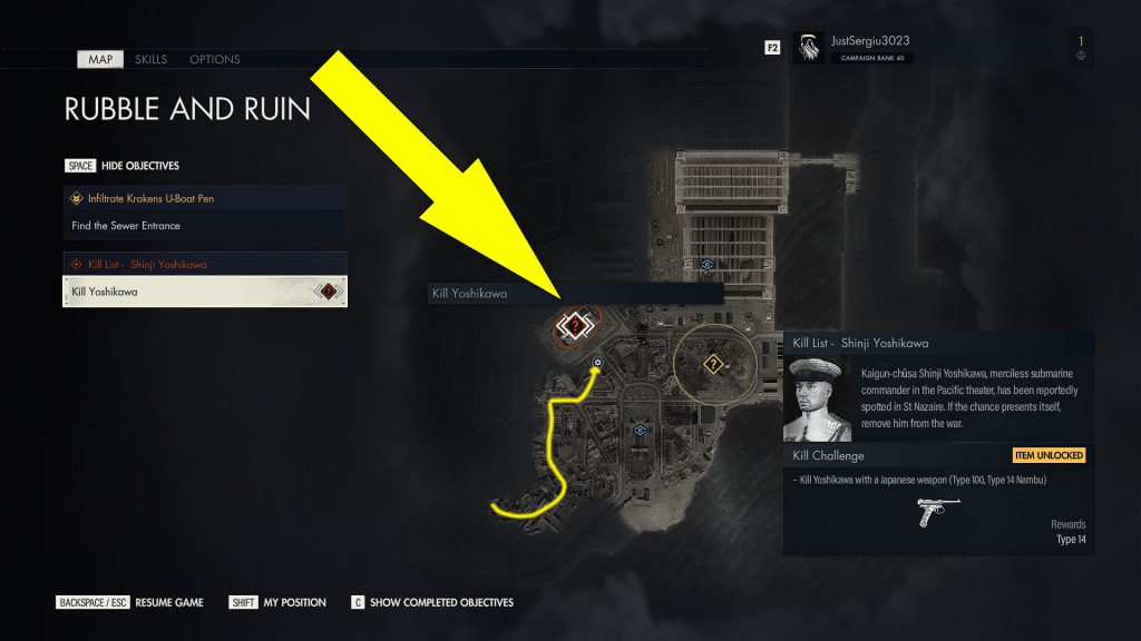 Where To Find Rubble And Ruin Shinji Yoshikawa In Sniper Elite 5