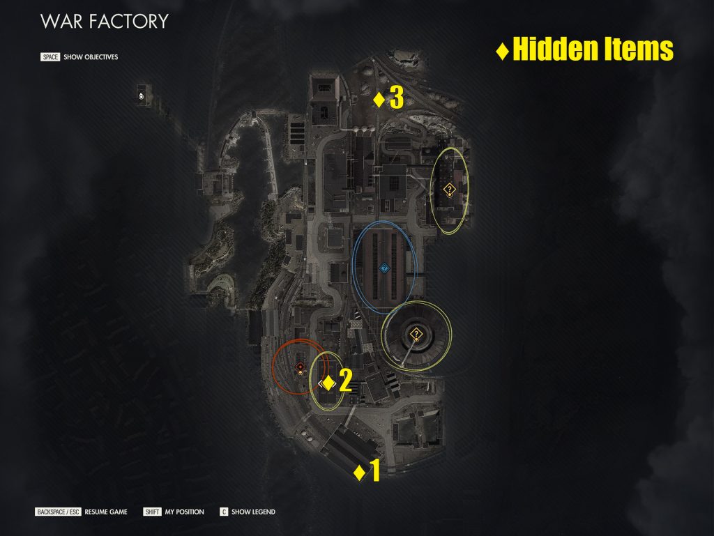 Where To Find The War Factory Hidden Items In Sniper Elite 5