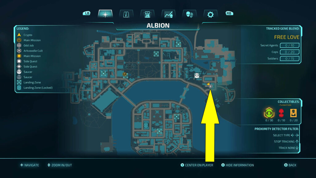 Destroy All Humans 2 Reprobed Alien Overlords Reality Map