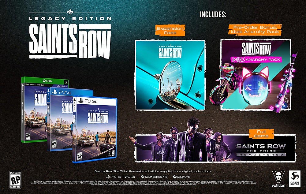 Saints Row 2022 Pre Order Guide Legacy Edition Bonus