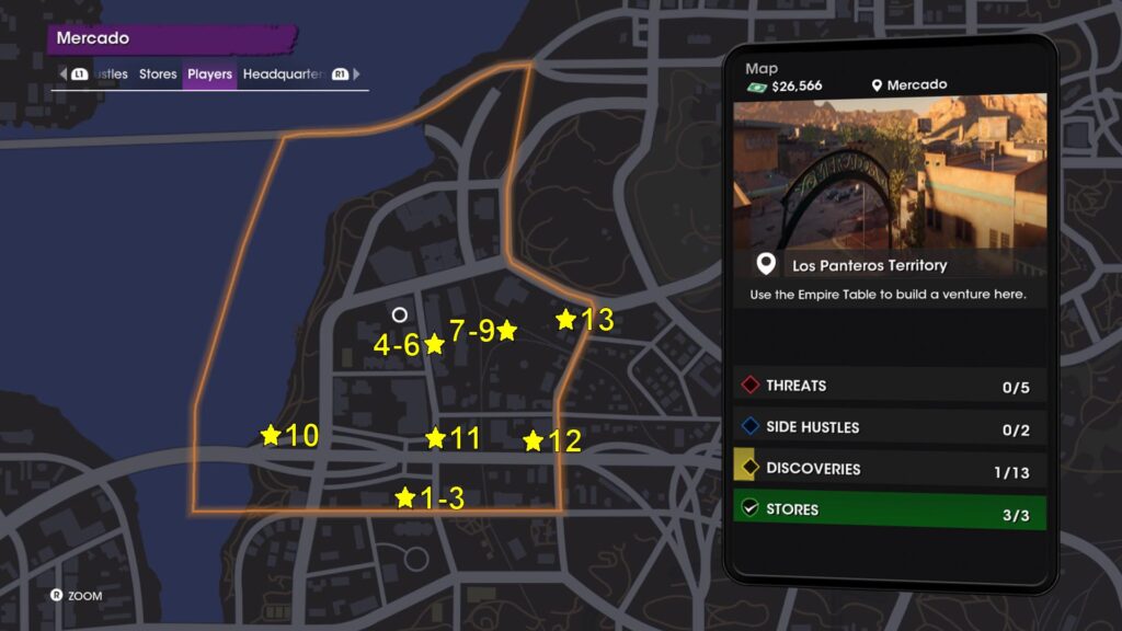 Saints Row Mercado Discoveries Locations