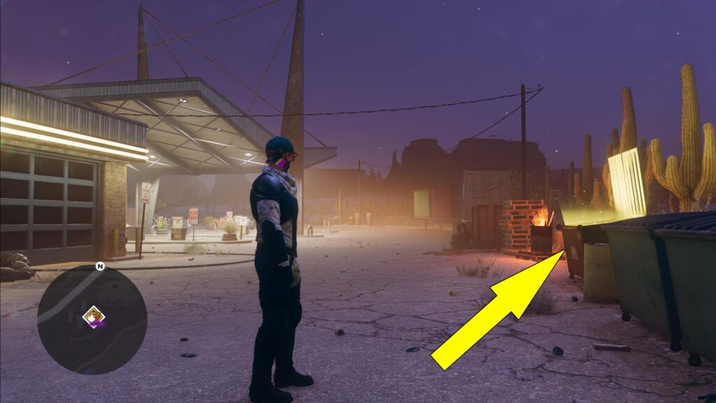 Saints Row Rojas Desert North Dumpster Diving Location
