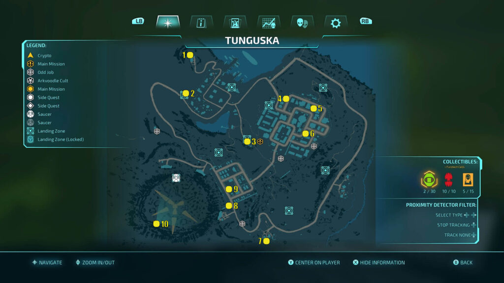 Destroy All Humans 2 Reprobed Tunguska Artworks Locations Map