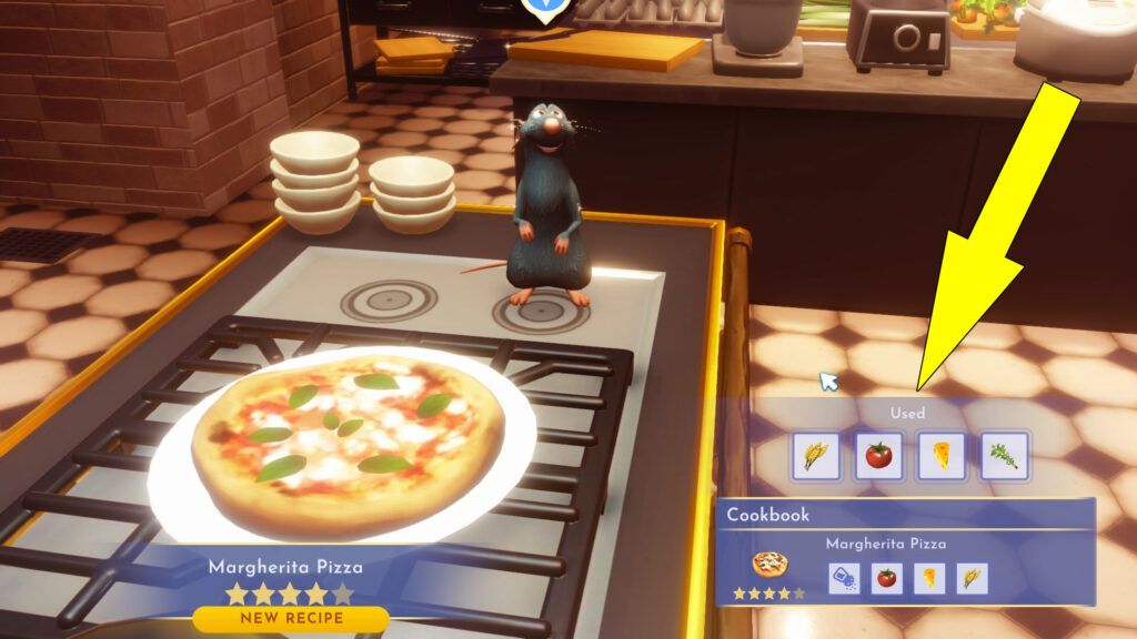 disney dreamlight valley an important night at the restaurant bell margherita pizza - GameClubz