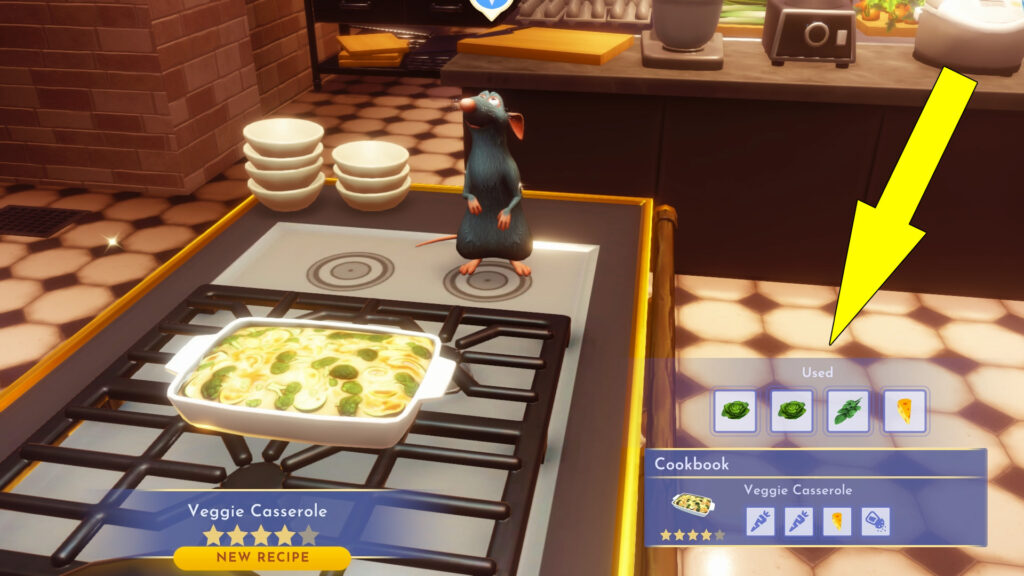 disney dreamlight valley an important night at the restaurant bell veggie casserole - GameClubz